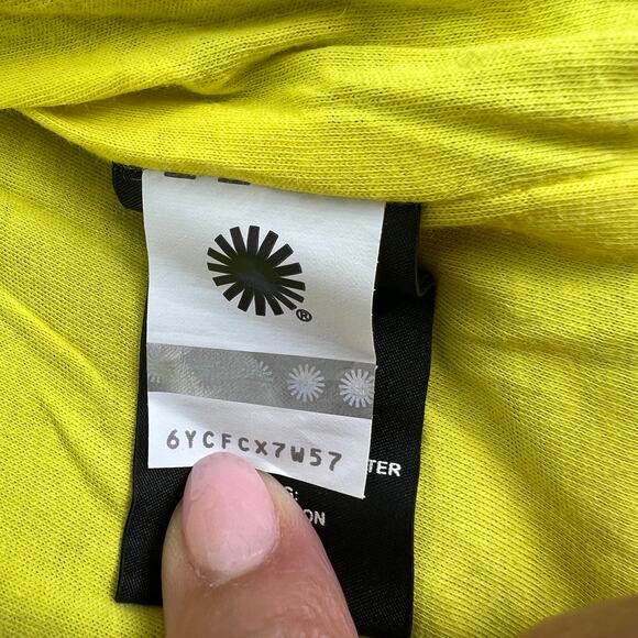 UGG Elaina Faux Fur Bomber Jacket Leopard Yellow Brown Size S - Picture 11 of 13